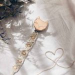 Makramee lutikett rebase klambri ja pärlitega