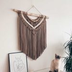 Suur makramee seinaehe "Choco"