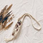 Makramee pudelihoidja