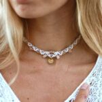 Macramé necklace "Aurora"